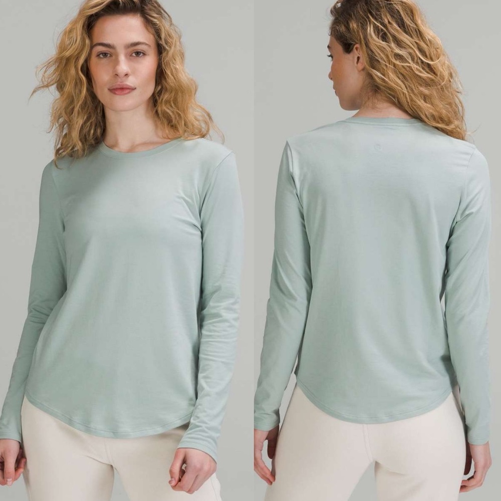 NEW Lululemon Love Long Sleeve Silver Blue 8
